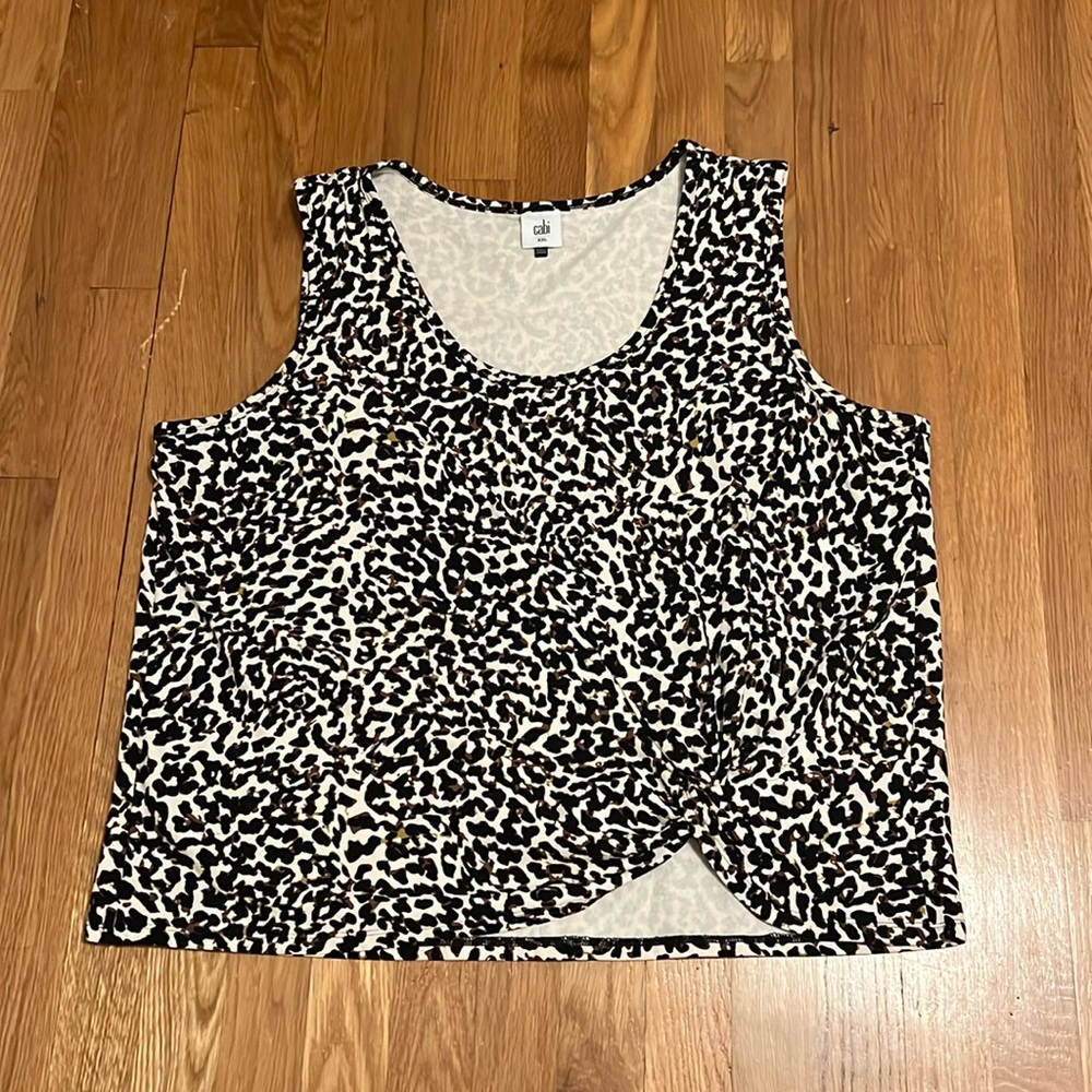 Cabi‎ #5759 Knotty Tank, cheetah size XXL